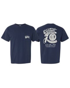 Navy Beach Wash Pocket T